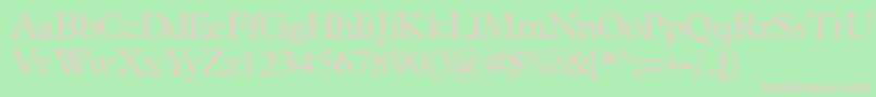 Terminuslightssk Font – Pink Fonts on Green Background