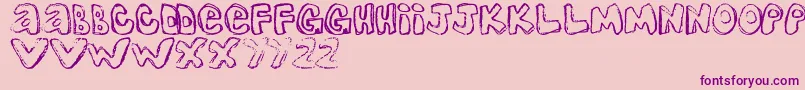 OneOne2 Font – Purple Fonts on Pink Background