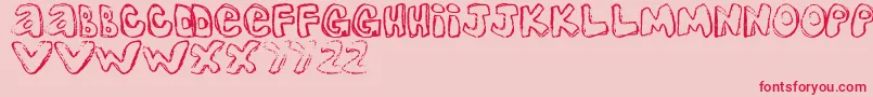 OneOne2 Font – Red Fonts on Pink Background