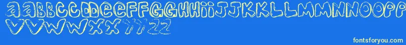 OneOne2 Font – Yellow Fonts on Blue Background