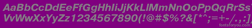 PragmaticacBoldoblique Font – Gray Fonts on Purple Background