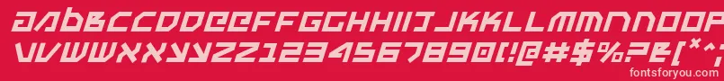 Unoestadoi Font – Pink Fonts on Red Background