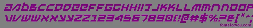 Шрифт Unoestadoi – фиолетовые шрифты на сером фоне