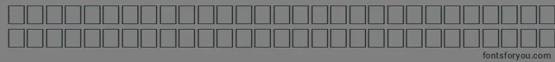 フォントMcsHor1SIAbrade2000 – 黒い文字の灰色の背景