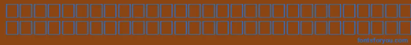 McsHor1SIAbrade2000 Font – Blue Fonts on Brown Background