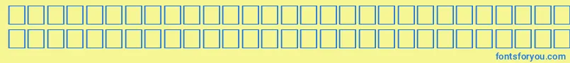 McsHor1SIAbrade2000 Font – Blue Fonts on Yellow Background