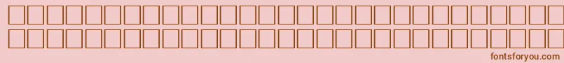 McsHor1SIAbrade2000 Font – Brown Fonts on Pink Background