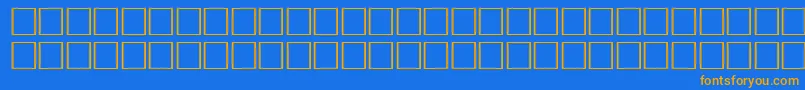 McsHor1SIAbrade2000 Font – Orange Fonts on Blue Background