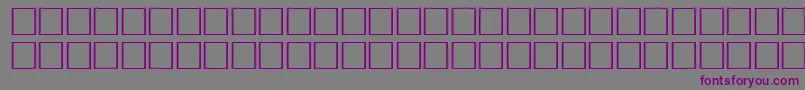 フォントMcsHor1SIAbrade2000 – 紫色のフォント、灰色の背景