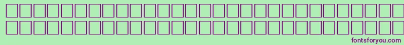 McsHor1SIAbrade2000 Font – Purple Fonts on Green Background