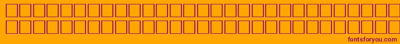 McsHor1SIAbrade2000 Font – Purple Fonts on Orange Background