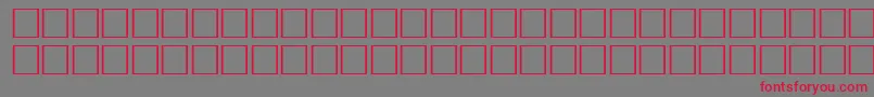 McsHor1SIAbrade2000 Font – Red Fonts on Gray Background