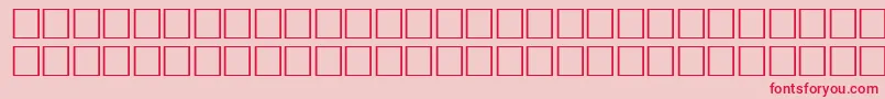 McsHor1SIAbrade2000 Font – Red Fonts on Pink Background