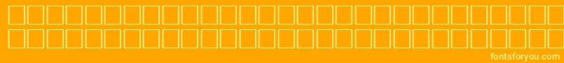McsHor1SIAbrade2000-Schriftart – Gelbe Schriften auf orangefarbenem Hintergrund