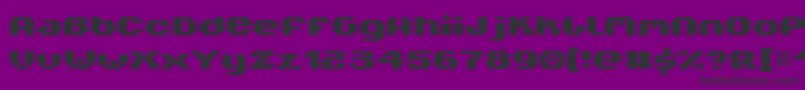 V5xtende Font – Black Fonts on Purple Background