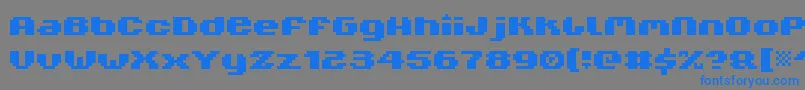 Weitere Informationen zur V5xtende-Schriftart V5xtende-Schriftart – Blaue Schriften auf grauem Hintergrund