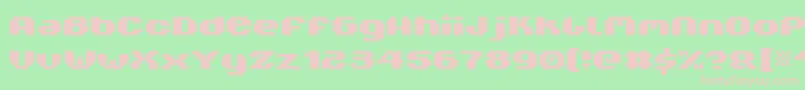 V5xtende Font – Pink Fonts on Green Background