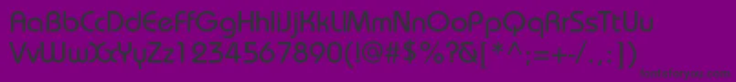 Bauhausmediumc Font – Black Fonts on Purple Background