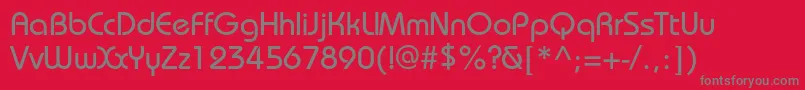 Bauhausmediumc Font – Gray Fonts on Red Background