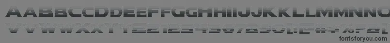 フォントModithorsongrad – 黒い文字の灰色の背景
