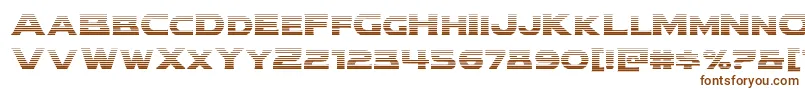 Шрифт Modithorsongrad – коричневые шрифты на белом фоне