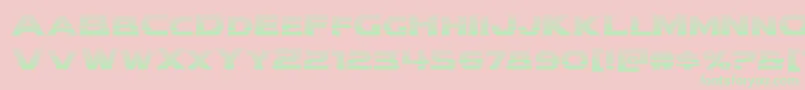 Modithorsongrad Font – Green Fonts on Pink Background