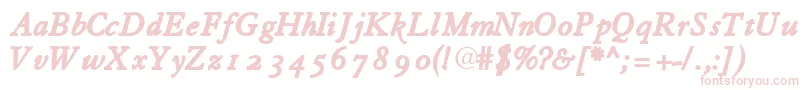 TiascoossskBoldItalic Font – Pink Fonts