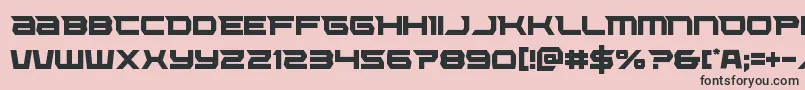 Lethalforcecond Font – Black Fonts on Pink Background