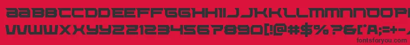 Шрифт Lethalforcecond – чёрные шрифты на красном фоне