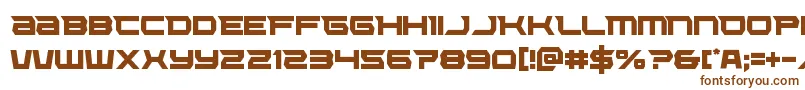 Шрифт Lethalforcecond – коричневые шрифты на белом фоне