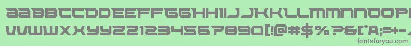 Lethalforcecond Font – Gray Fonts on Green Background