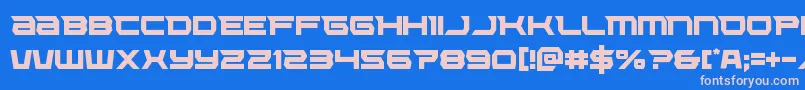 Lethalforcecond Font – Pink Fonts on Blue Background