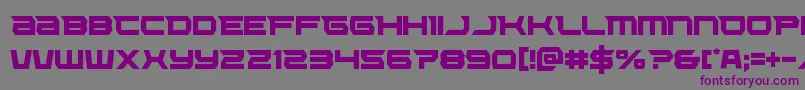 Шрифт Lethalforcecond – фиолетовые шрифты на сером фоне