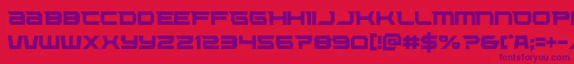 Шрифт Lethalforcecond – фиолетовые шрифты на красном фоне