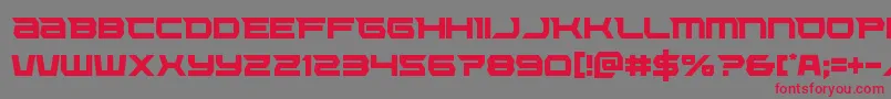 Lethalforcecond Font – Red Fonts on Gray Background