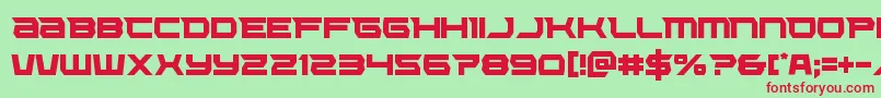 Lethalforcecond Font – Red Fonts on Green Background