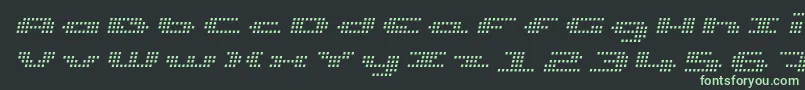 fuente UpTinyLcdFourLightItalic – Fuentes Verdes Sobre Fondo Negro
