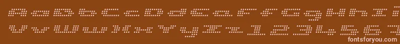 fuente UpTinyLcdFourLightItalic – Fuentes Rosadas Sobre Fondo Marrón