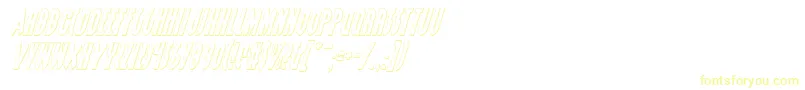 GrendelsMotherShadowItalic-Schriftart – Gelbe Schriften