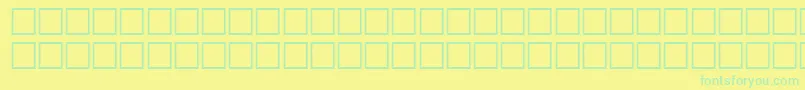 Шрифт HalsRegular – зелёные шрифты на жёлтом фоне