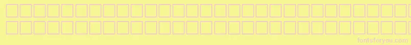フォントHalsRegular – ピンクのフォント、黄色の背景
