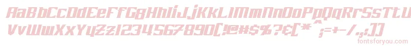 ZarathosItalic Font – Pink Fonts on White Background