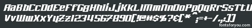 ZarathosItalic Font – White Fonts on Black Background