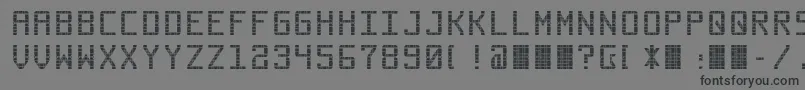 Commuter Font – Black Fonts on Gray Background
