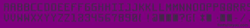 fuente Commuter – Fuentes Negras Sobre Fondo Morado