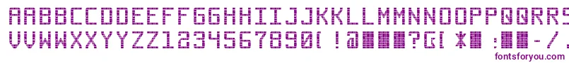 Commuter Font – Purple Fonts on White Background