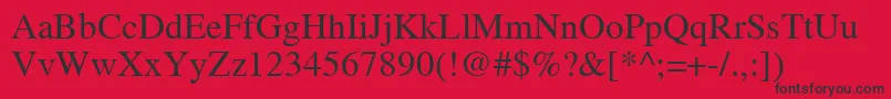 Nttmr Font – Black Fonts on Red Background