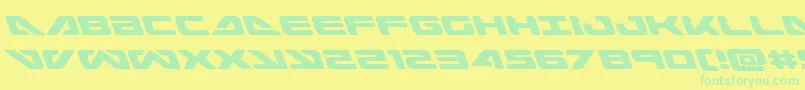 Seadog2015left-Schriftart – Grüne Schriften auf gelbem Hintergrund