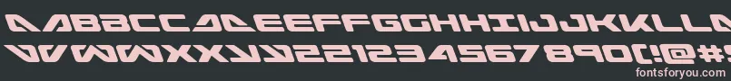 Seadog2015left Font – Pink Fonts on Black Background