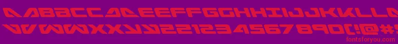 Seadog2015left Font – Red Fonts on Purple Background